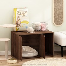 20392CWN Peli Litter Box Enclosure Columbia Walnut