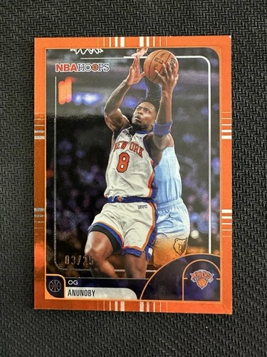 2025-26 Topps NBA Hoops OG Anunoby Orange Parallel #3/25 New York Knicks SSP