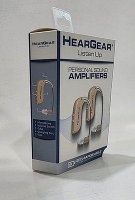 Etymotic HearGear Rechargeable Hearing Amplifiers New Factory Sealed Free Ship