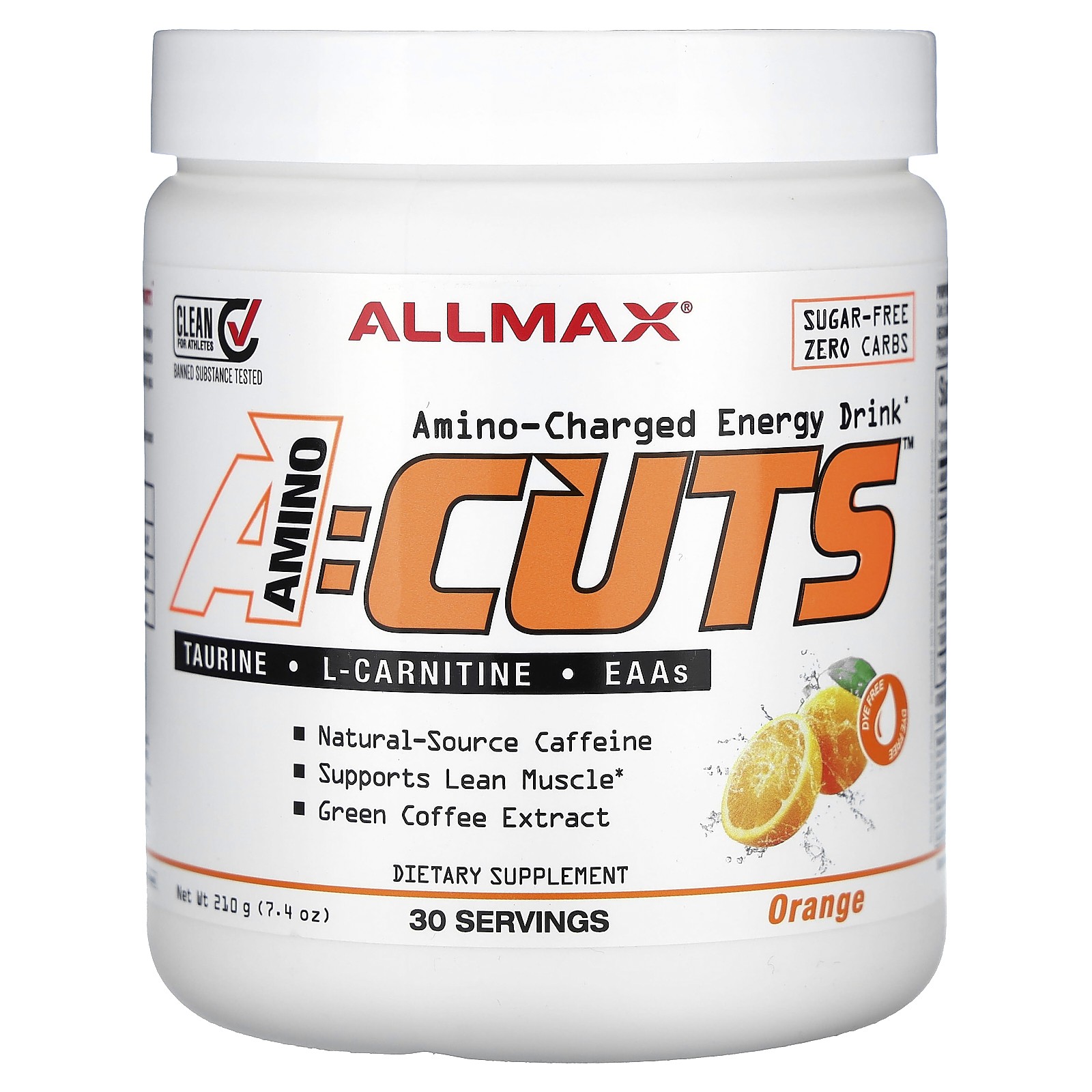 ACUTS Amino-Charged Energy Drink Orange 74 oz 210 g 4190₽