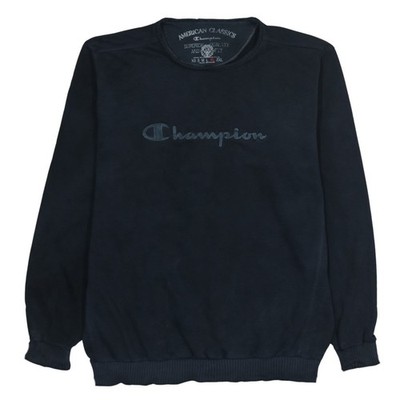 Champion Herren Blau XL Pullover Sweatshirt Classic Logo Crewneck