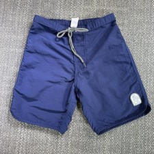 Vtg Kanvas By Katin Board Shorts Youth 24 Blue Swim Surf Trunks Sewn Patch USA
