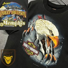 Harley-Davidson 90s USA Vintage Eagle T-Shirt Short Sleeve