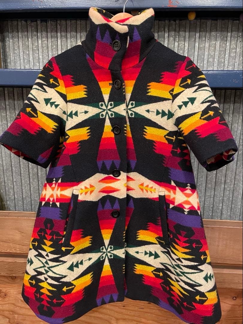 Pendleton Opening Ceremony Geometric Pattern Coat - image 4