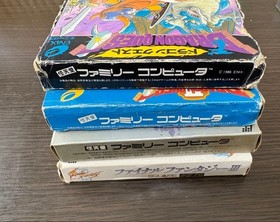 Famicom software 4-piece set Dragon Quest 1.2.4 Final Fantasy III
