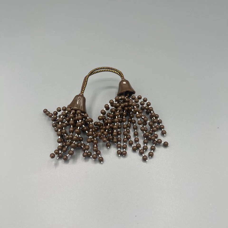 Lot of 5 Vintage 60s–70s Beaded Tassel Ponytail Holders Boho Hair Ties - Image 4 of 4