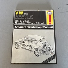 Haynes Repair Manual 036 Vw 1200 Beetle 1954-1966 All Models 1192cc