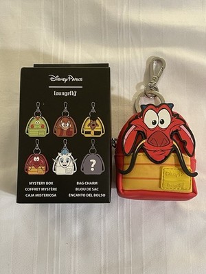 NEW Disney Parks Loungefly Mini Backpack Bag Charm Keychain - Mulan - Mushu