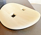 Vintage 4 LARGE WHITE BUTTONS Faux Mother of Pearl XL — photo 3