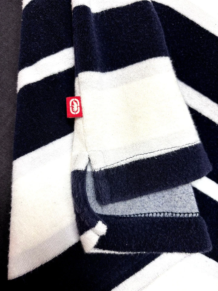 Ecko Unltd Mens Pullover Knit Short Sleeve Black White Stripe Logo Shirt XL - Image 3 of 4