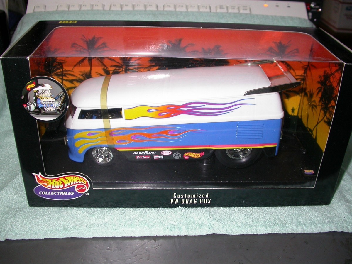 ミニカー Hot Wheels Customized VW Drag Bus Amazon.com: Hot Wheels 2006 Release Black RED Customized VW