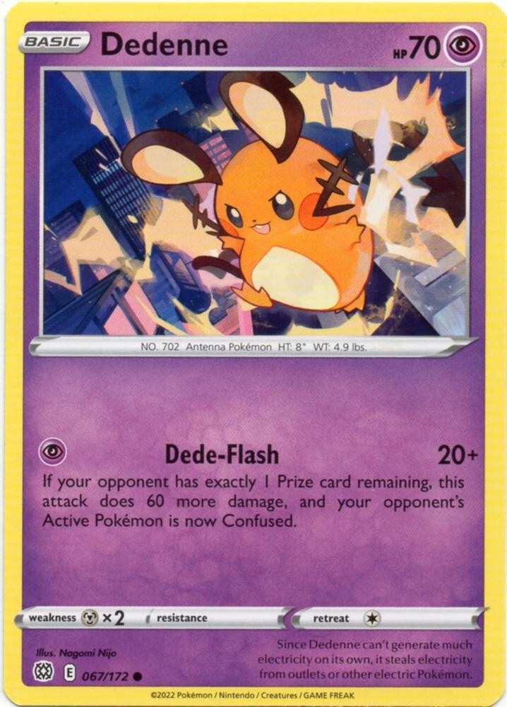 Pokemon Card - Brilliant Stars - #67 Dedenne