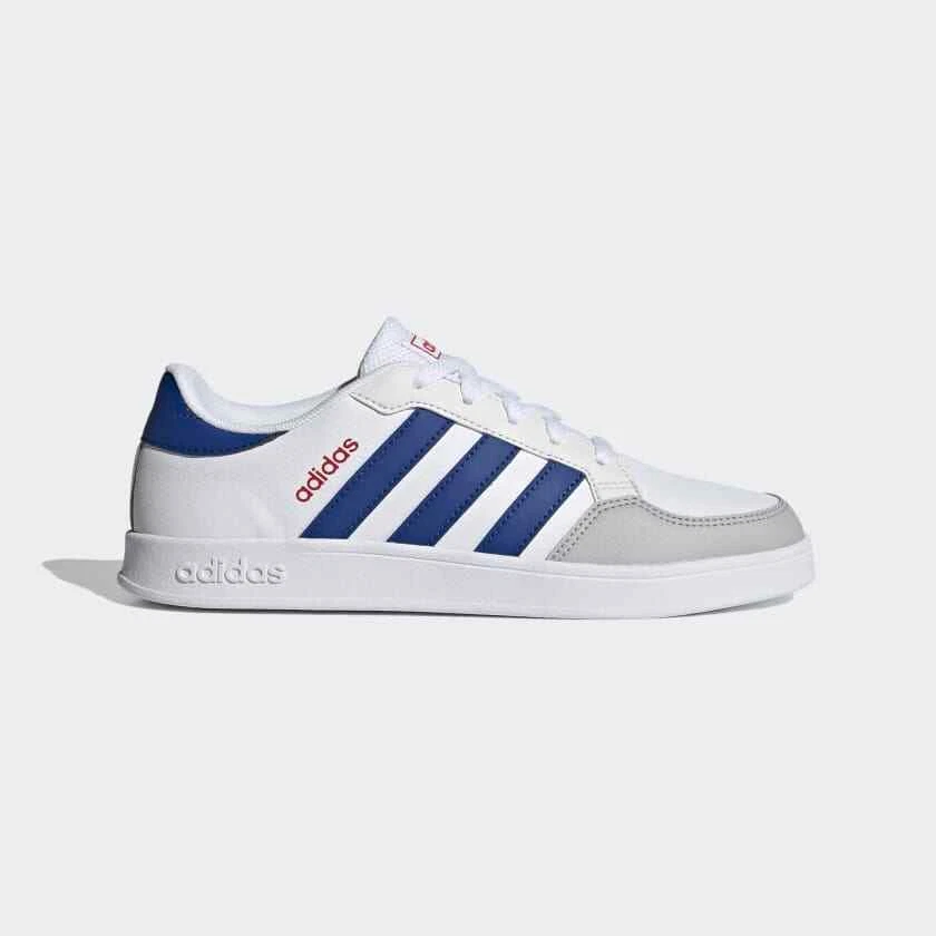 Adidas Breaknet K unisex grandi bambini nuvola bianco blu royal rosso vivo taglia 5 nuove con scatola