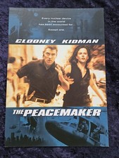 The Peacemaker british synopsis card - George Clooney, Nicole Kidman