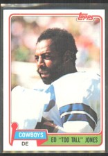 1981 Topps Ed Too Tall Jones Dallas Cowboys #185