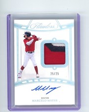 Marcelo Mayer 2024 Panini Flawless 3-color patch autograph #'d 25/25