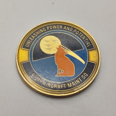 912th Aircraft Maint Sq Unleashing Power and Potential Challenge Coin