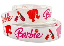 Barbie grosgrain ribbon 7/8" 22mm wide Cartoon Hairbows Cute ribbon