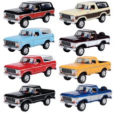 MOTORMAX 1978 FORD BRONCO CUSTOM PICKUP TRUCK 1:24 79371 79372 79373 79374