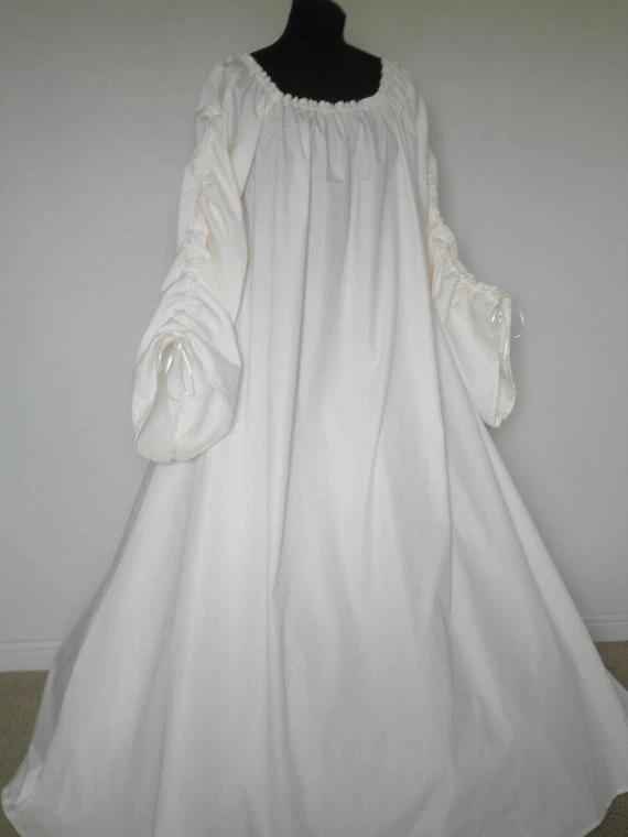  Irish Leine Scottish Renaissance Dress Chemise small med large xl 100% cotton - Image 2 of 4