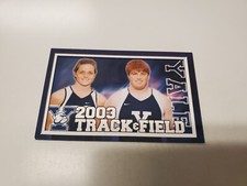JS15 Yale University 2003 Men's & Women's Track & Field Pocket Schedule Card