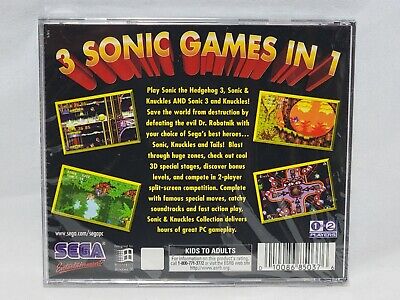 NEW Sonic & Knuckles Collection PC Game SEALED Computer the hedgehog 3 Win  95