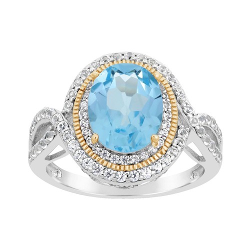 Anello Donna 0.16 Carat (ctw) Argento sterling Rotonda Anello Donna 0.16 Carat (ctw) Argento sterling Rotonda