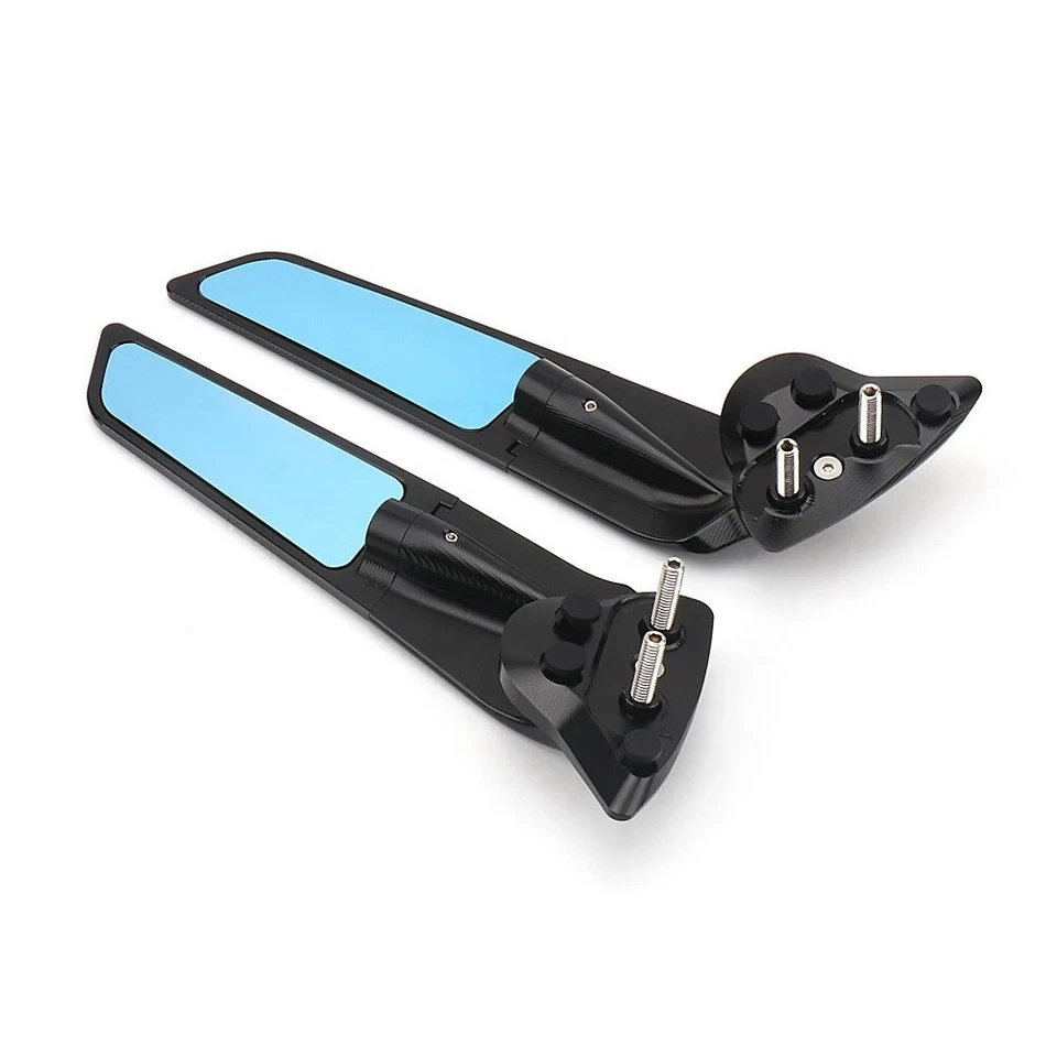 For YAMAHA YZF R7 R6 R1 Wind Adjustable Rotating Rearview Mirror With Light - Image 2 of 4