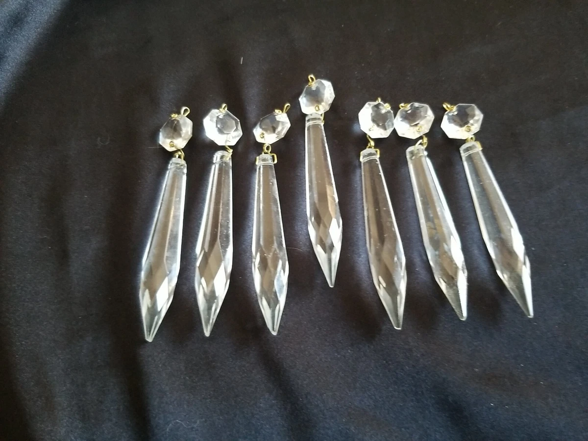7 Glass Crystal Prism Lamp Chandelier Parts 3