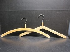 FRENCH VINTAGE WOODEN CLOTHES HANGERS lot of 5 