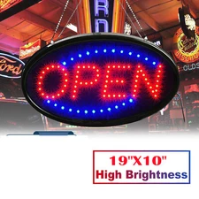 LED Store OPEN Business Sign Ultra Bright Neon Light Animated Motion with ON/OFF