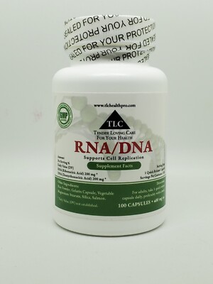 TLC HEALTH RNA/DNA - 100 Caps 400 mg - Supports Cell Regeneration