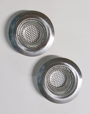 2 Steel Sink Strainers Bath Tub Heavy Duty 7 cm Outer 4 cm Inner 1.5 cm Deep