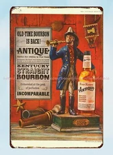 room ideas Four Roses Antique Bourbon whiskey ad 1959 fireman metal tin sign