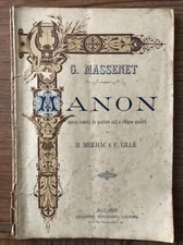 MANON - G. MASSENET - SONZOGNO PUBLISHER - 1894 