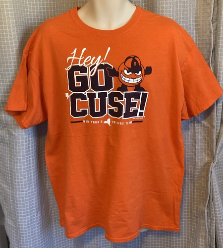 NWOT SYRACUSE ORANGEMEN "HEY GO 'CUSE" 2014 FOOTBALL SEASON T-SHIRT XL R