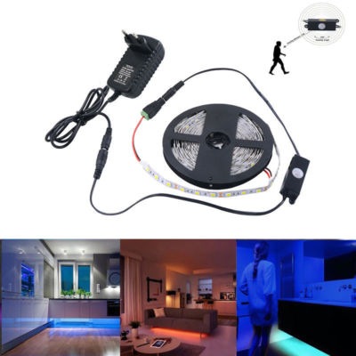 5M 5050 Led Strip +PIR Motion Body Sensor Detector Switch+12V 3A Power Adaptor