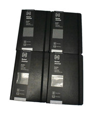 Tru Red Medium Flexible Cover Ruled Journal Black with Ivory Paper Pack Of 4