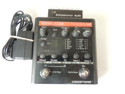 TC Helicon Voicetone Harmony M MIDI Vocal Effects Processor Pedal w/Power Supply