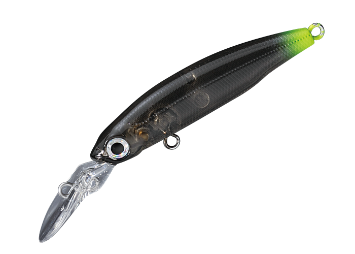 11657) SMITH STILL Area Tune Trout Minnow #12 Smoke Chart Tail