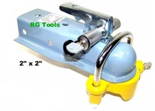 2" x 2" Tongue Trailer Hitch Ball Coupler With Hitch Lock & Coupler Lock Set