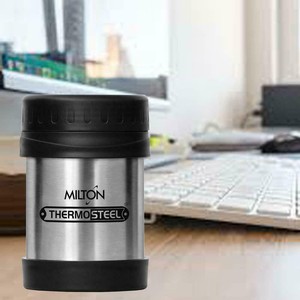 milton thermosteel soup flask 350ml silver