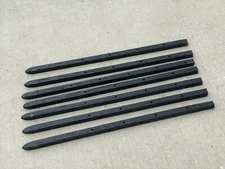 Sandbaggy  Square Steel Concrete Form Stakes w/ Nail Holes - Rebar Pin