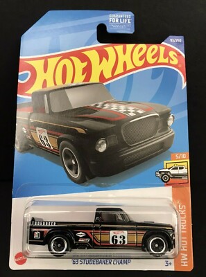2022 Hot WHEELS 93/250 '63 STUDEBAKER CHAMP 5/10 HW HOT TRUCKS ~ Box Ships FREE