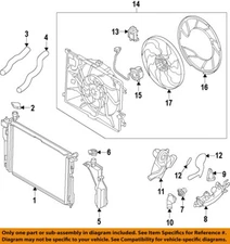 HYUNDAI OEM 15-16 Genesis Cooling Radiator Components-Upper Hose 25414B1000
