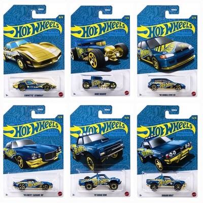 HOT WHEELS 2025 Hot Wheels 58th ANNIVERSARY BLUE AND GOLD CHROME