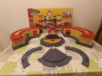 Chuggington Doubledecker Roundhouse Wooden Railway, Learning Curve, OVP, Rarität