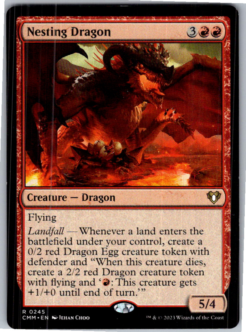Nesting Dragon Commander Masters 245 Near Mint