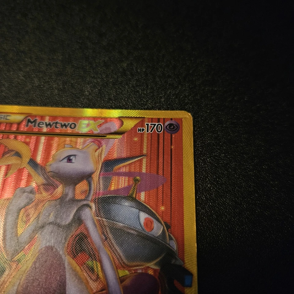 Pokémon Mewtwo EX TCG Full Art Holo Rare Card Breakthrough-Secret 164/162 - Image 3 of 4