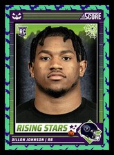 2024 Panini Score-A-Treat - Rising Stars Dillon Johnson #16 Green Bats (RC)